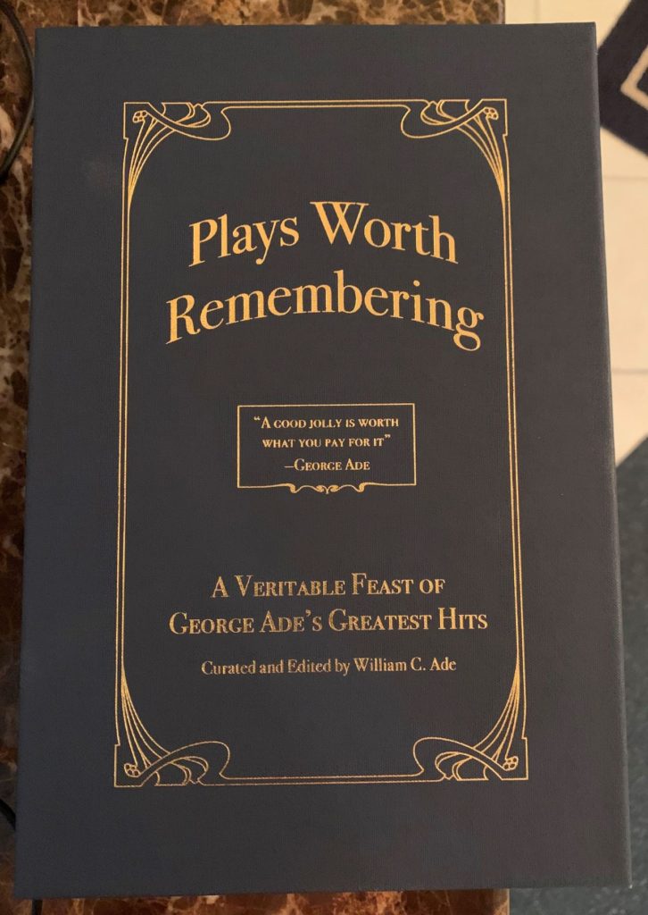 Book "Plays Worth Remembering" George Ade