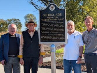 Ade plaque unveiling at Hazelden