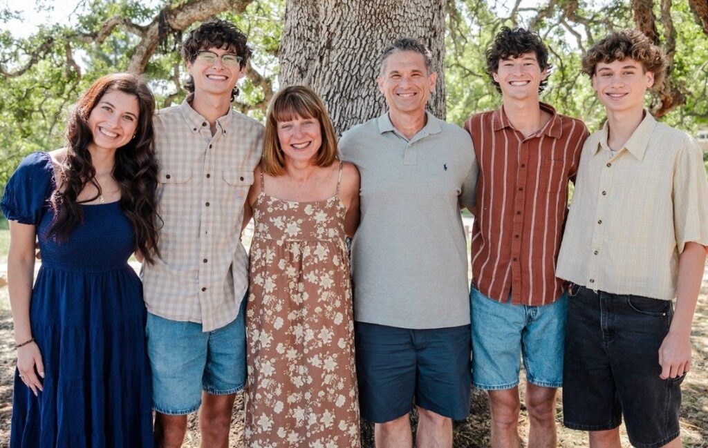James Cole with family