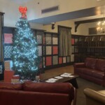 The Dining Room becomes a holiday lounge.